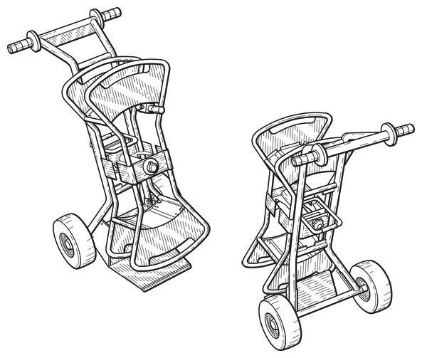 Patent Illustration of a Cart Ornamental Design