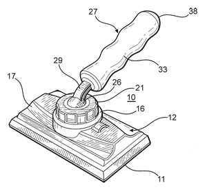 Patent Illustration of a Paint Paddle Detail