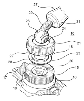 Patent Illustration of a Paint Paddle Perspective