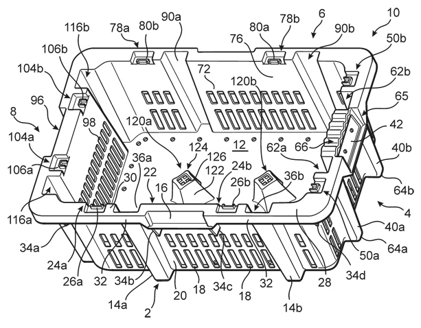 Patent Illustration of a Shopping Basket, Top