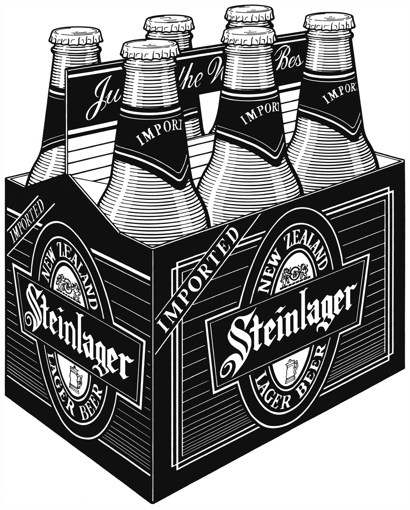 Steinlager Six Pack for a cut sheet