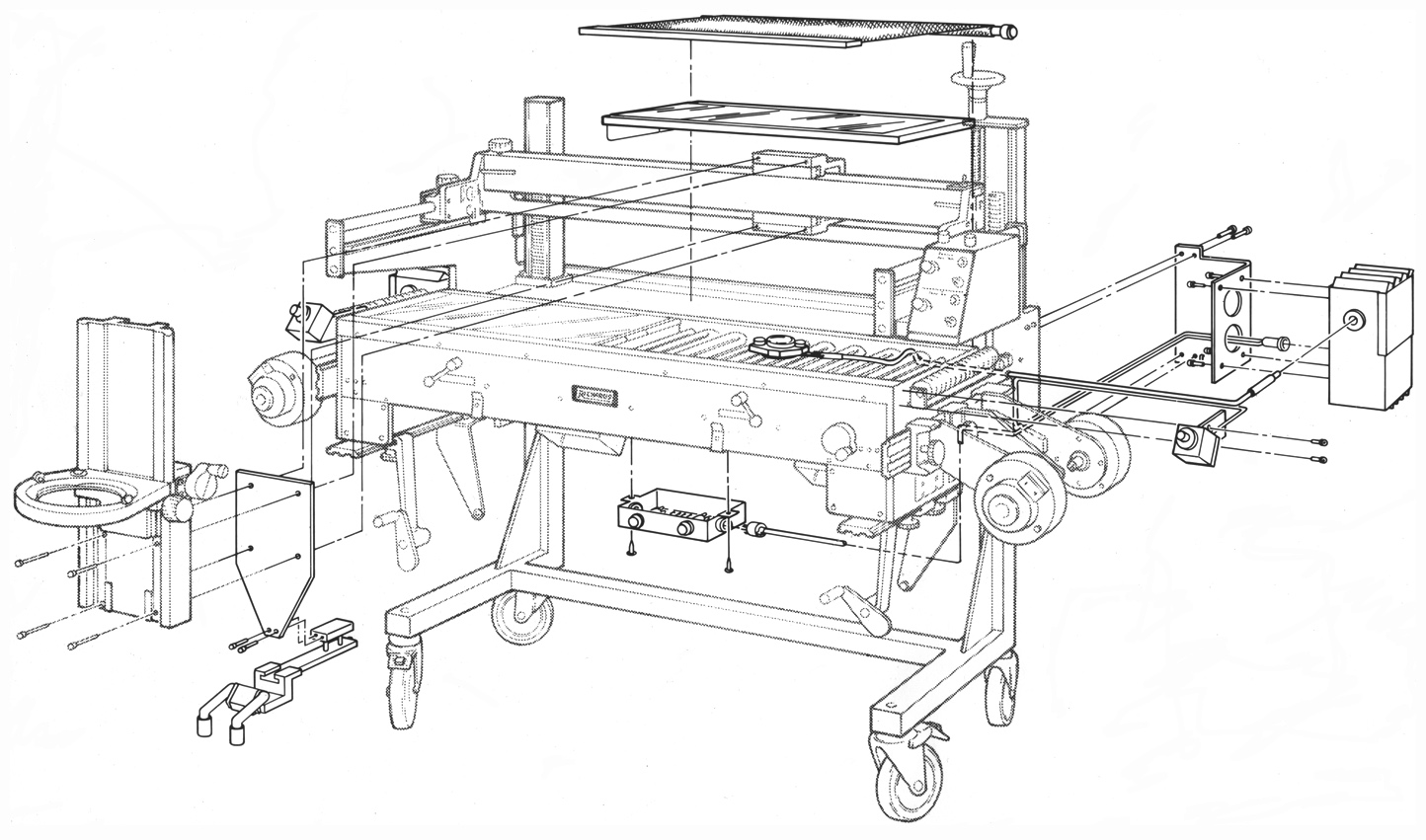 Existing Light Table with Additional Equipment